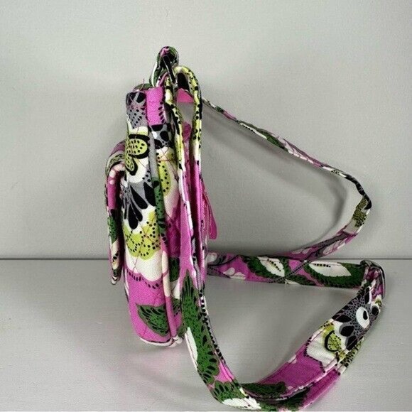 EUCVera BradleyPriscilla Pink Lizzy Crossbody/Small AdjustableStrap OrganizerBag - Picture 4 of 12